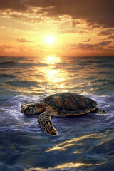 turtle on the beach