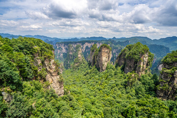 Zhangjiajie scenic area in Hunan Province, China