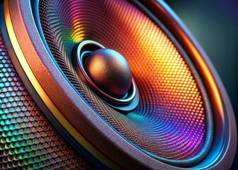 Close-Up Parlantes: Detailed Speaker Textures & Components