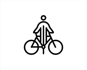 Obraz premium bicycle lane sign