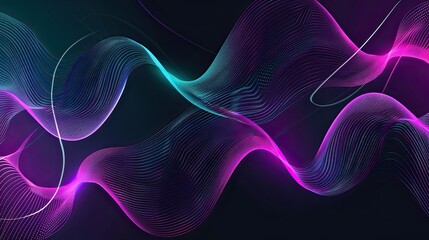 Obraz premium Abstract waves of color and light create a dynamic visual experience.