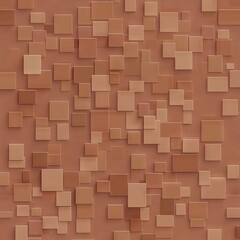 Fototapeta premium PANTONE 17-1230 Mocha Mousse Minimalist 3D Pattern Wallpaper Design Background