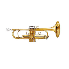 Obraz premium trumpet on transparent