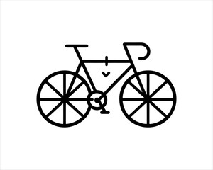 silhouette of a bicycle