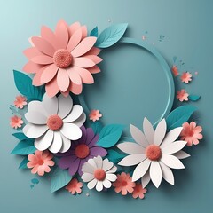 Beautiful Wild flowers in a sunny spring day