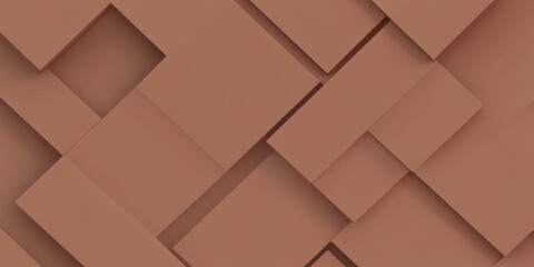 Naklejka premium PANTONE 17-1230 Mocha Mousse Minimalist 3D Pattern Wallpaper Design Background