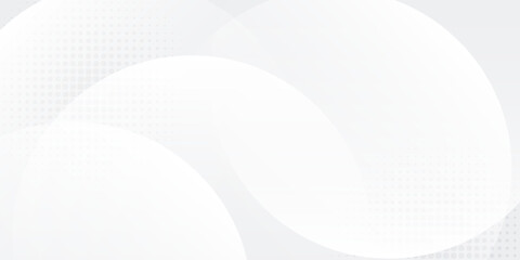 White geometric abstract background overlap layer on bright space with lines effect decoration. Modern graphic design element circles