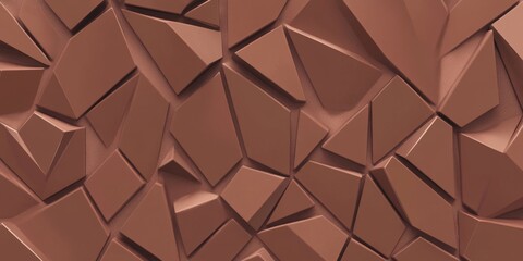 PANTONE 17-1230 Mocha Mousse Minimalist 3D Pattern Wallpaper Design Background
