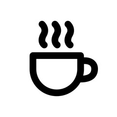 hot coffee cup icon. break time icon vector illustration.