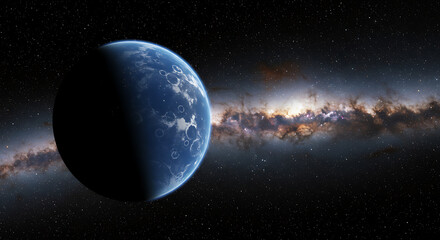 Exoplanet Galaxy Space Cosmic Background Nebula Stars Universe Astronomy Science Fiction Celestial