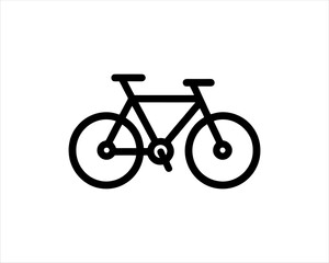 Obraz premium bicycle icon isolated on white