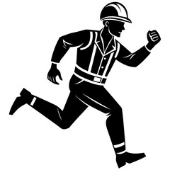 running person silhouette