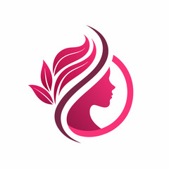 logo of woman with hair