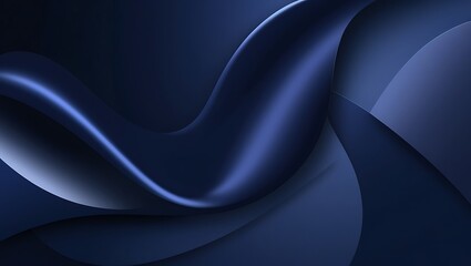 Obraz premium Abstract Elegance: Flowing Shades of Midnight Blue