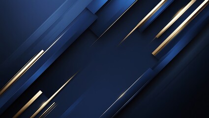Elegant Blue and Gold Abstract Background