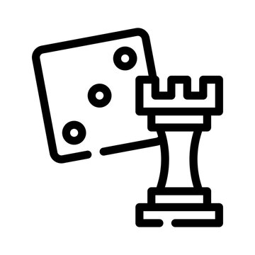 recommend clip art: chess line icon