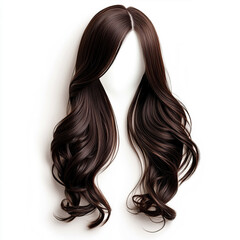 Fototapeta premium long hair isolated on white