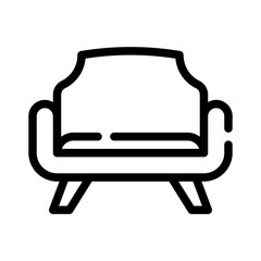 armchair line icon