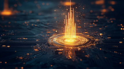 Blockchain innovation event showcasing decentralized finance solutions in a digital environment