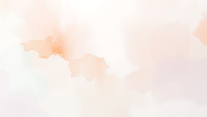 Obraz premium Abstract Peach Watercolor Wash Background Design