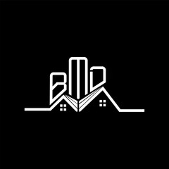 BMD Real State logo design, BMD simple and modern logo. BMD luxurious alphabet design