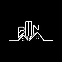 BMN Real State logo design, BMN simple and modern logo. BMN luxurious alphabet design