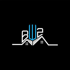 BWZ Real State logo design, BWZ simple and modern logo. BWZ luxurious alphabet design