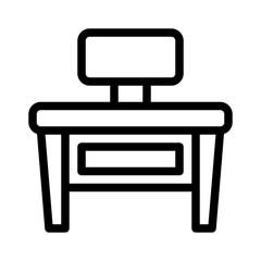 workspace line icon