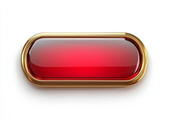 A golden rounded rectangular border with a red gradient in the middle on white