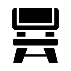 seating glyph icon