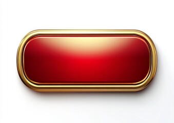 A golden rounded rectangular border with a red gradient in the middle on white