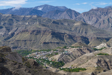 In the mountains of Dagestan on a September day. Russian Federation