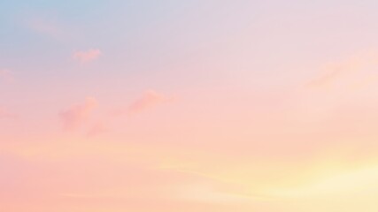 Fototapeta premium Pastel Sky Soft Hues of Dawn and Dusk with Delicate Cloud Formations