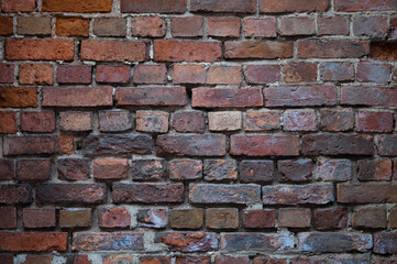 Fototapeta premium The photo shows a close-up of a brick wall