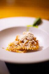 Farfalle pasta with tomato sauce