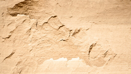 The photo shows the texture of sand in a sand quarry