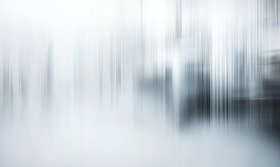 Abstract blurred grayscale background with vertical lines and motion effect.