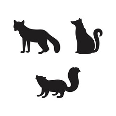 Stylish Collection of Animal Silhouettes – High-Quality Wildlife Vector Bundle