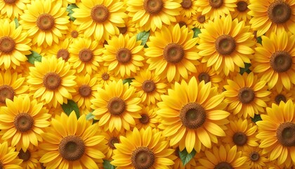 Vibrant Sunflowers in Full Bloom