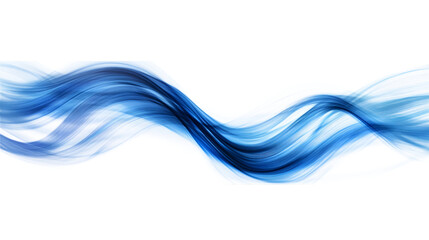 Naklejka premium Fast motion abstract speed lines with a gradient of blue tones, capturing energy and momentum. Isolated on white background