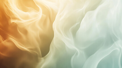 Fototapeta premium A stunning fluid background with vibrant colors of soft yellow, light teal, and pale lilac, mimicking the appearance abstract purple silk fabric background, a study in texture and elegance flowing