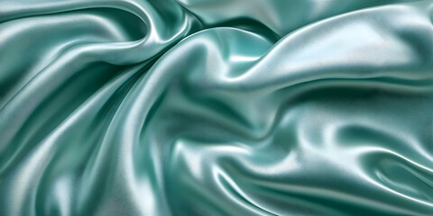 Obraz premium Teal Silk Drape Illustration