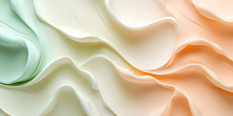 Abstract 3D Pastel Wave Background