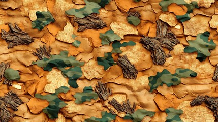 camouflage texture traditional seamless, Traditional Camouflage Texture with Earthy Tones