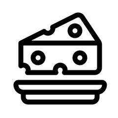 Cheese line icon