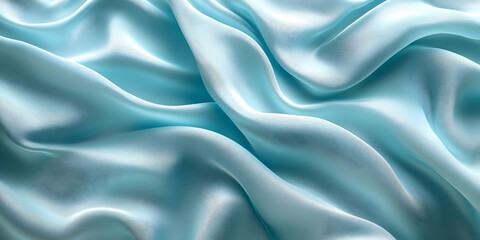 Obraz premium Blue Silk Drape 3D Render