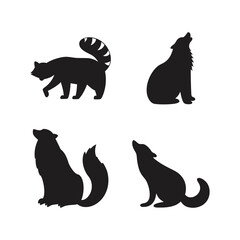 Stylish Collection of Animal Silhouettes – High-Quality Wildlife Vector Bundle
