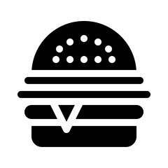 Burger glyph icon
