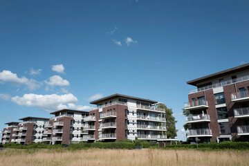 Fassade eines modernen Wohngebäudes