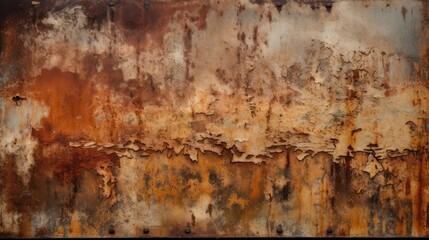 Rusted Metal Surface Showing Extensive Corrosion and Age
